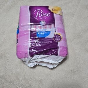 #4 Poise Incontinence Pads LONG Length ContourFIT, open pack 14 count